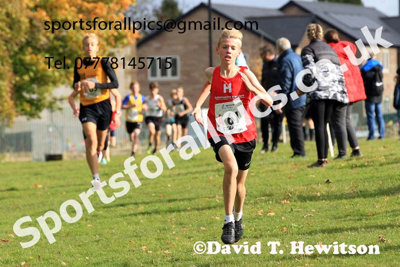 Boys under-13s 2022 Northern Cross Country Relays, Graves Park, Sheffield. Photo: David T. Hewitson/Sports for All Pics